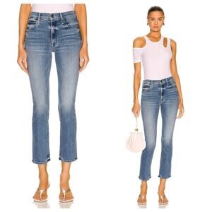 Mother mid rise dazzler ankle fray we the animals 26"